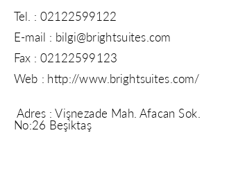 Bright Suites Hotel iletiim bilgileri